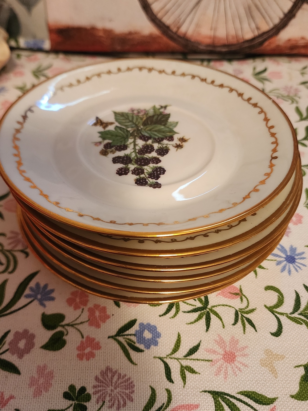 Vintage Vertable Porcelaine Saucers- Set of 6